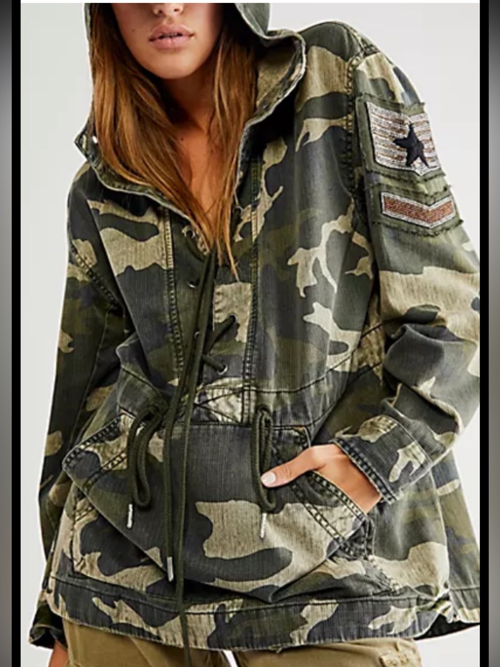 Free People Ember Military Pullover